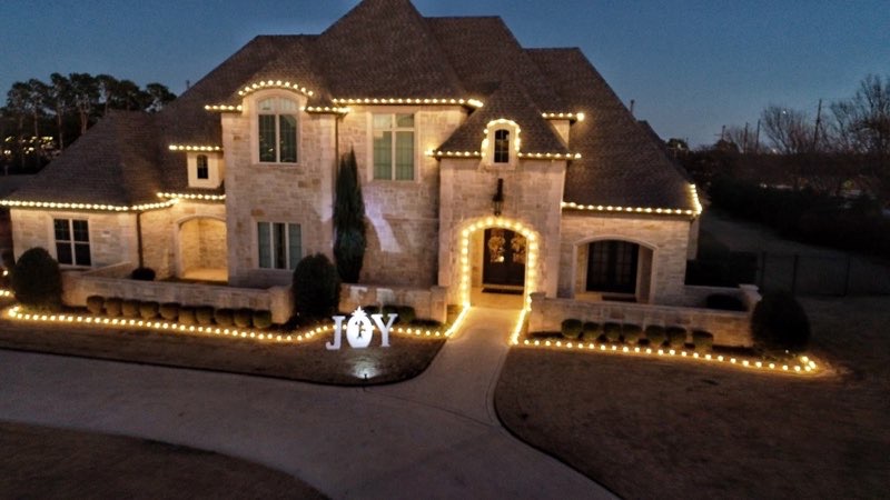 Christmas lights in Mansfield